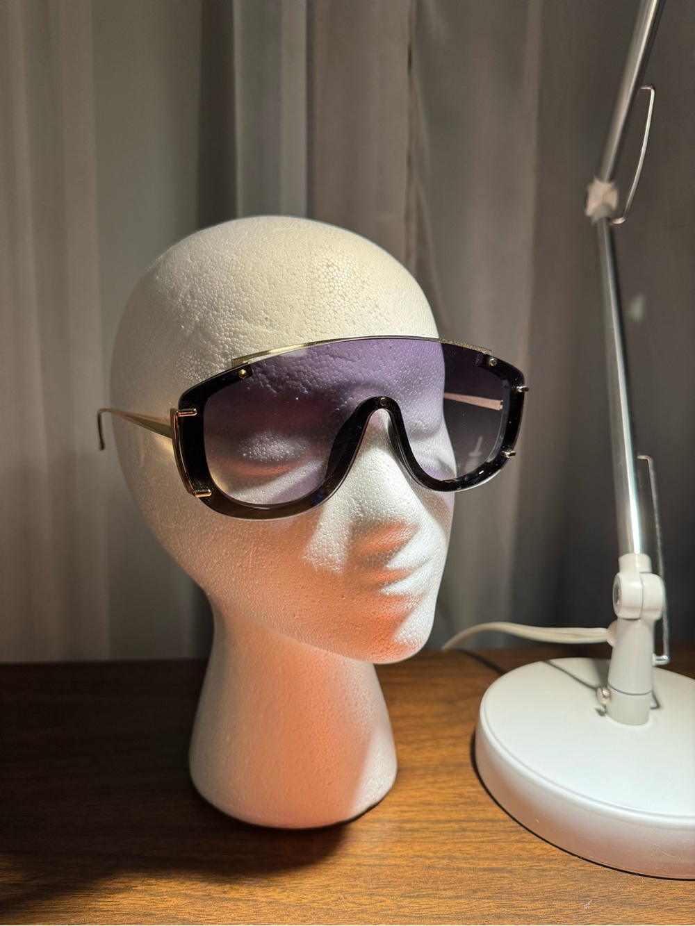 Rave/Festival Shield Sunglasses with UV protection and gradient lens